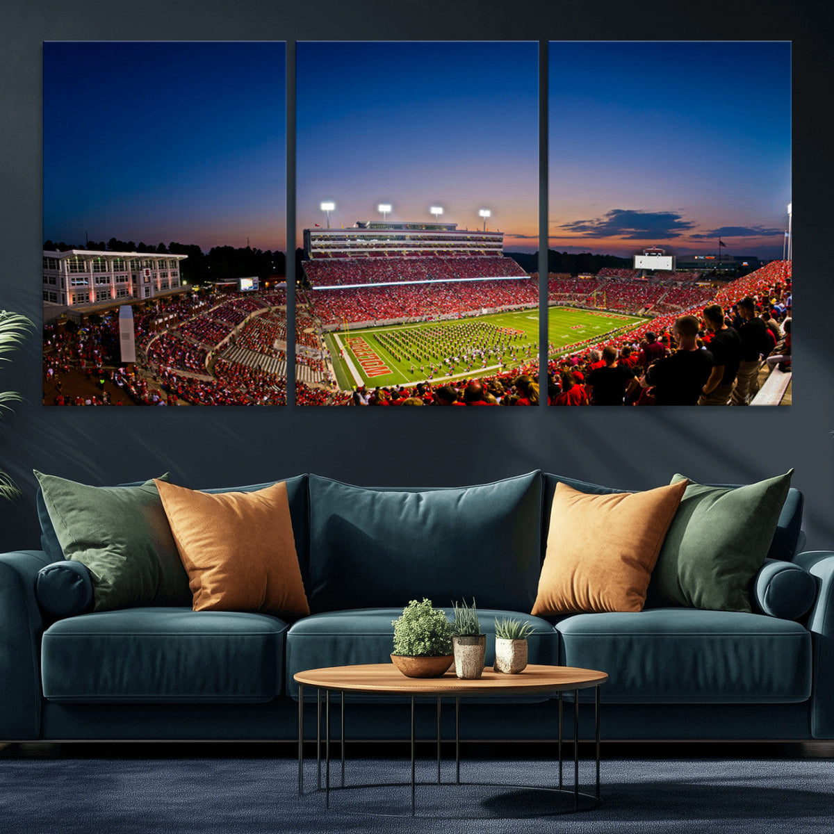 Wolfpack Football Team Wall Art Print - Raleigh