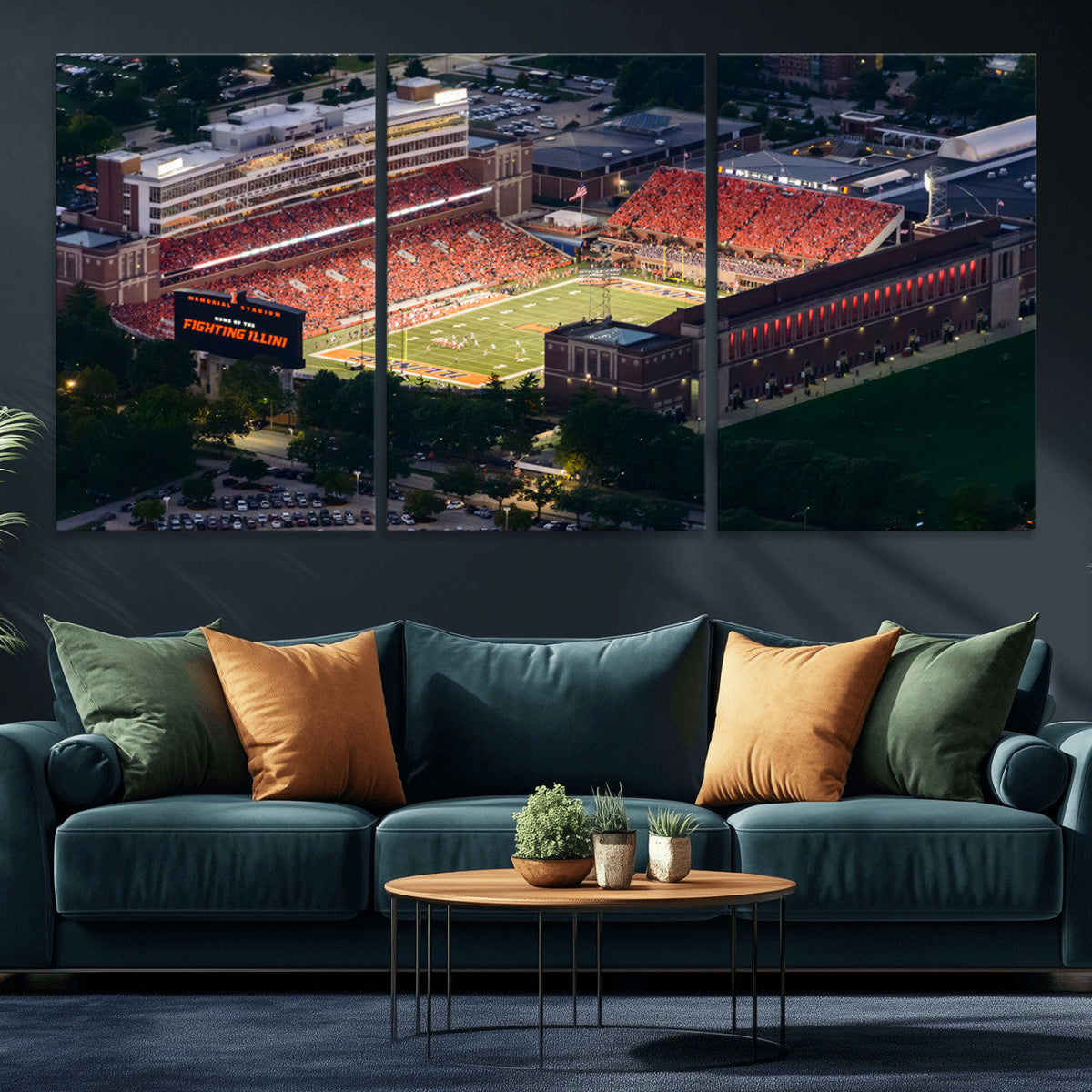 University of Illinois Fighting Illini Football Team Print -