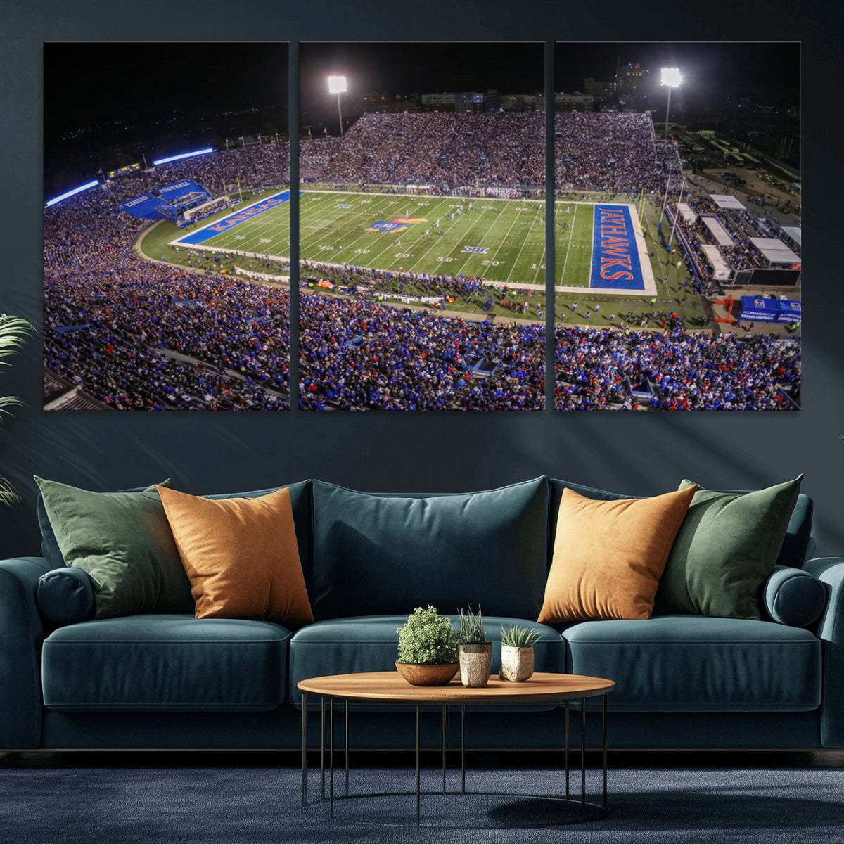 University of Kansas Jayhawks Football Team Print - Lawrence