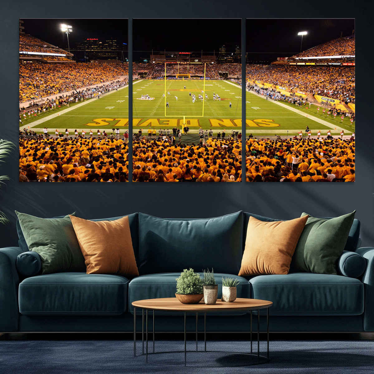 ASU Sun Devils Football Team Print - Phoenix Mountain