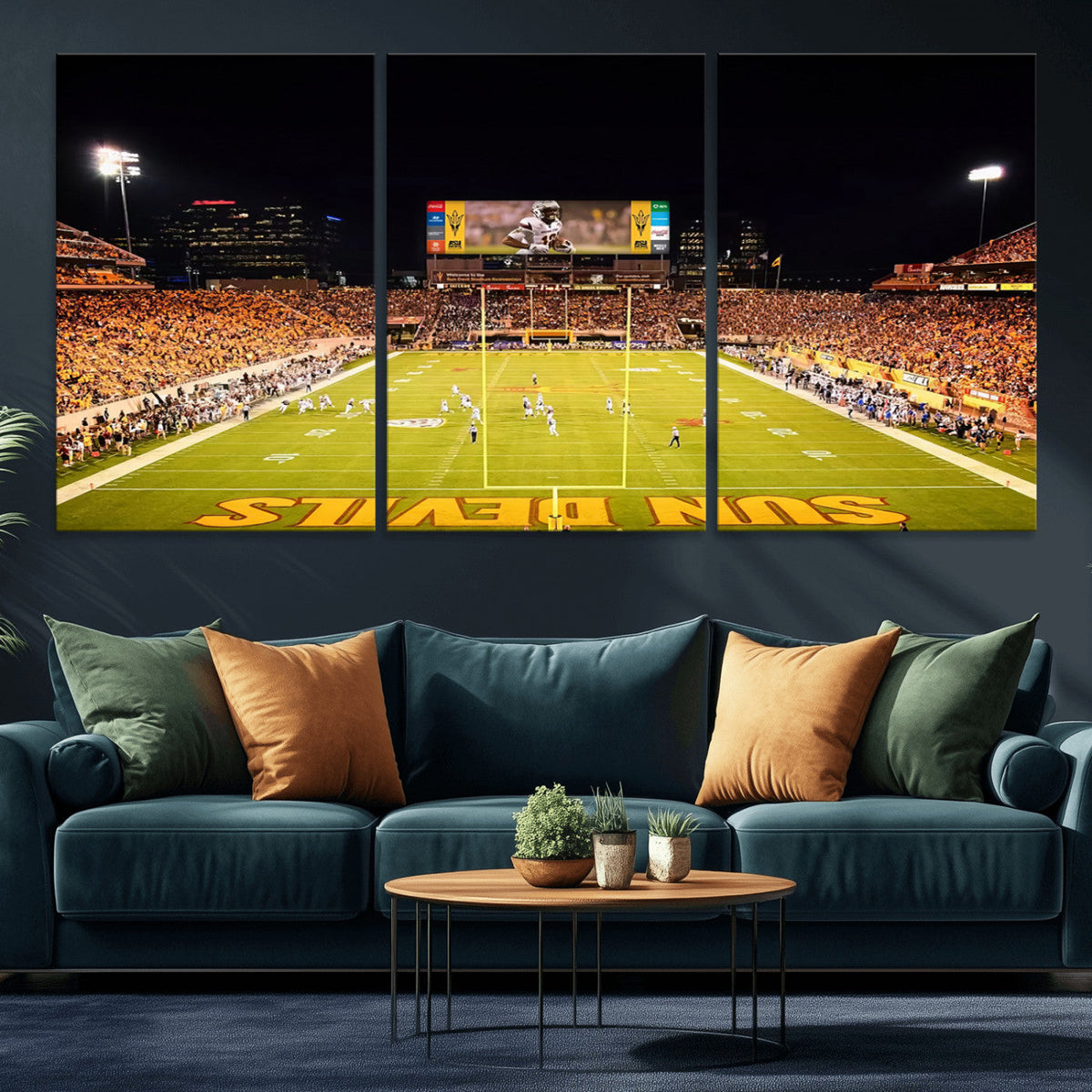 ASU Sun Devils Football Team Print - Phoenix Mountain
