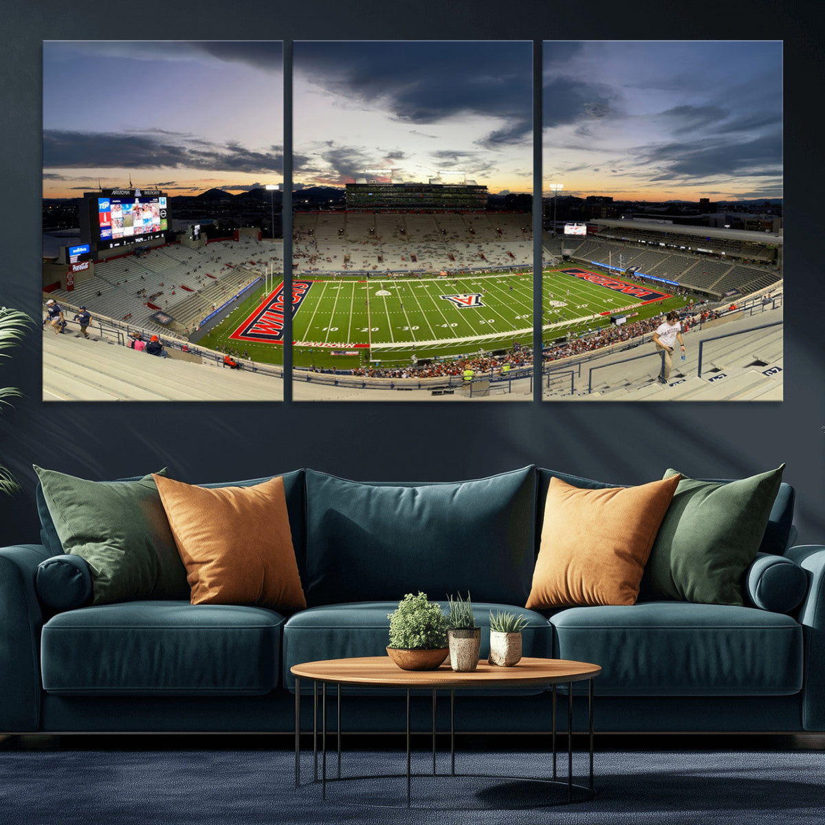 Arizona Wildcats Football Team Print - Tucson Arizona