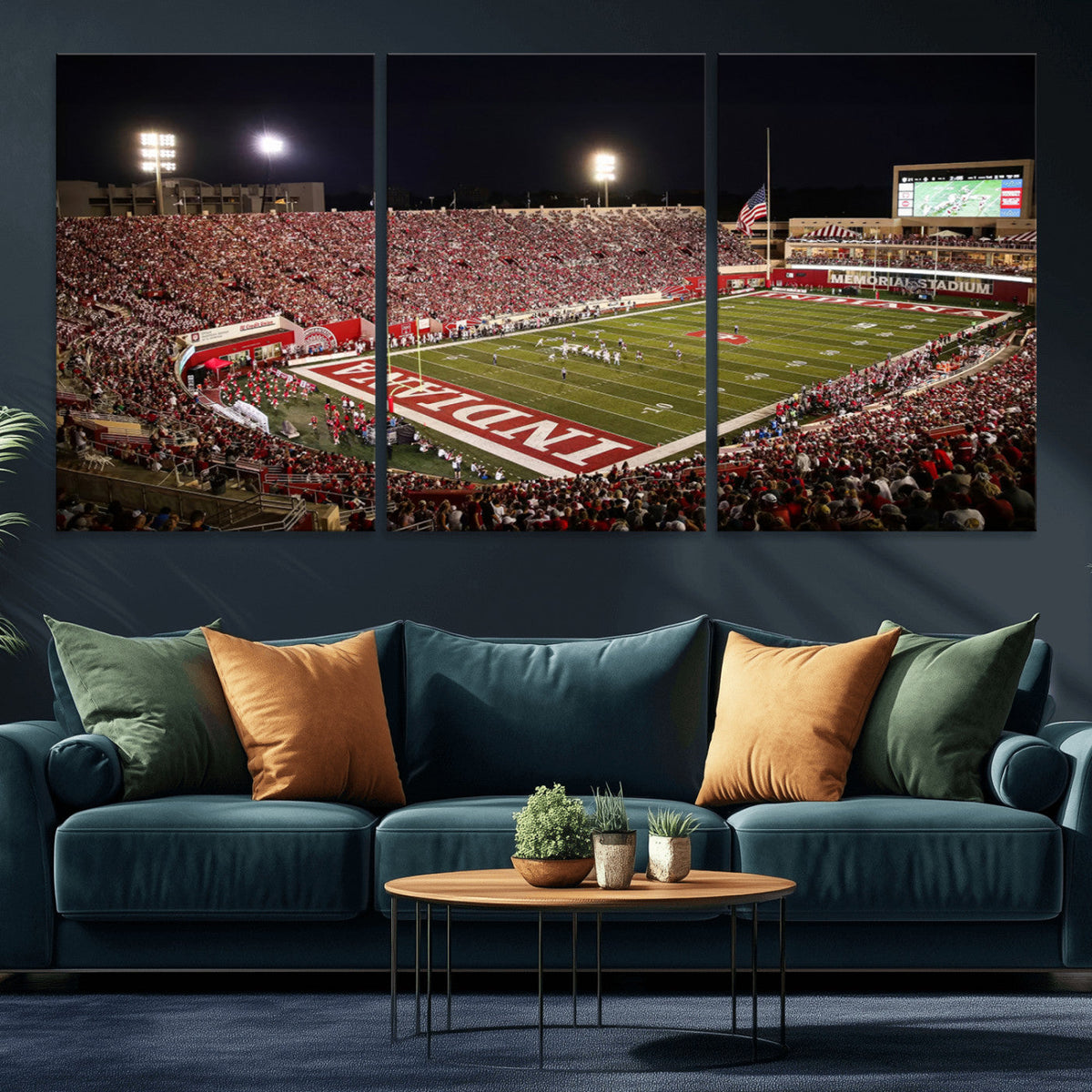Indiana University Hoosiers Football Team Print Canvas -
