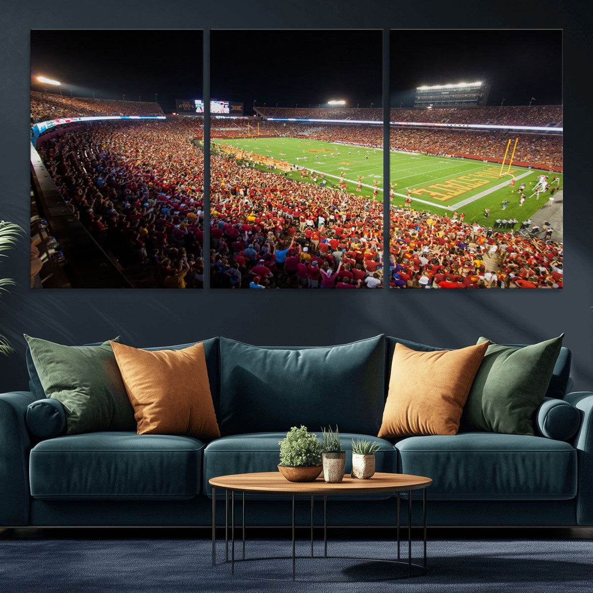 Iowa State University Cyclones Canvas Print, Football Team