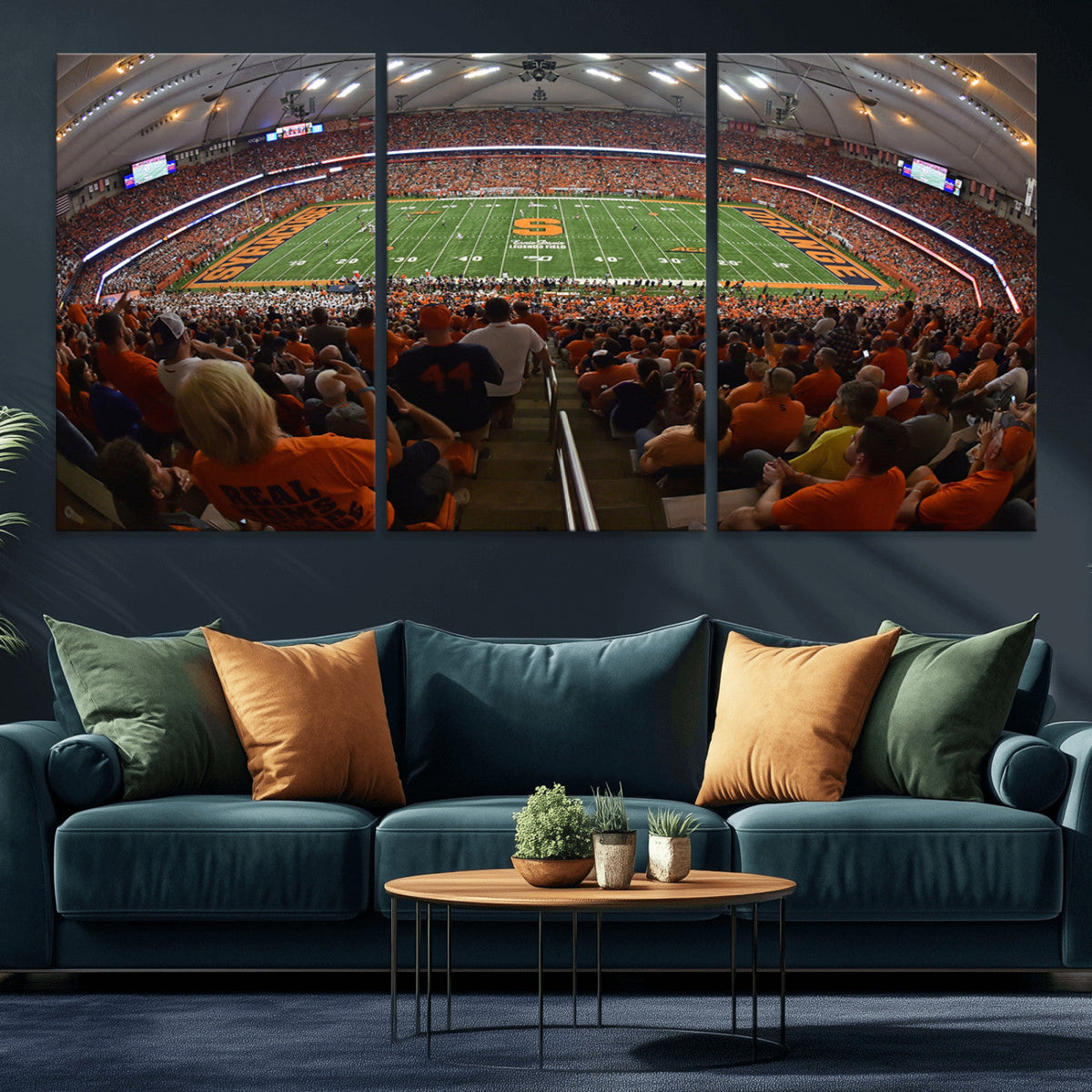 Syracuse University Orange Football Canvas Print, Football