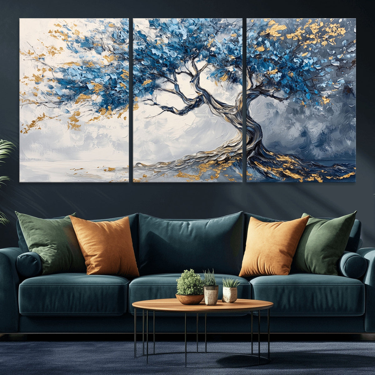 Abstract Tree Painting Canvas Wall Art | Tree of Life