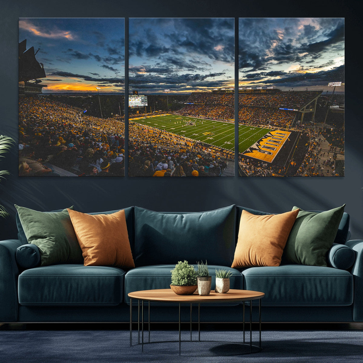 University of Wyoming Cowboys Football Team Print - Laramie