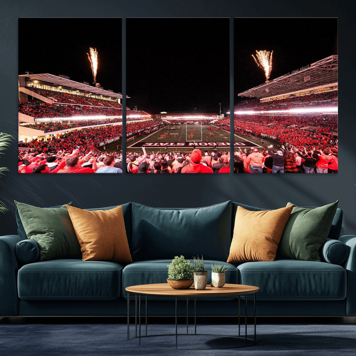 Oregon State Beavers Football Team Print - Corvallis Reser
