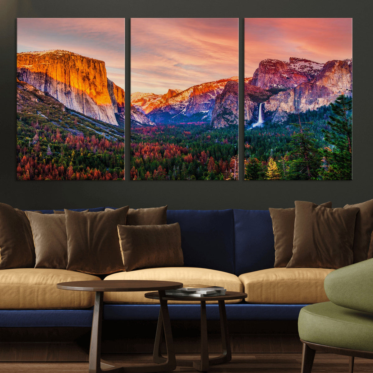 Yosemite Nal Park Wall Art Landscape Canvas Print El Capitan