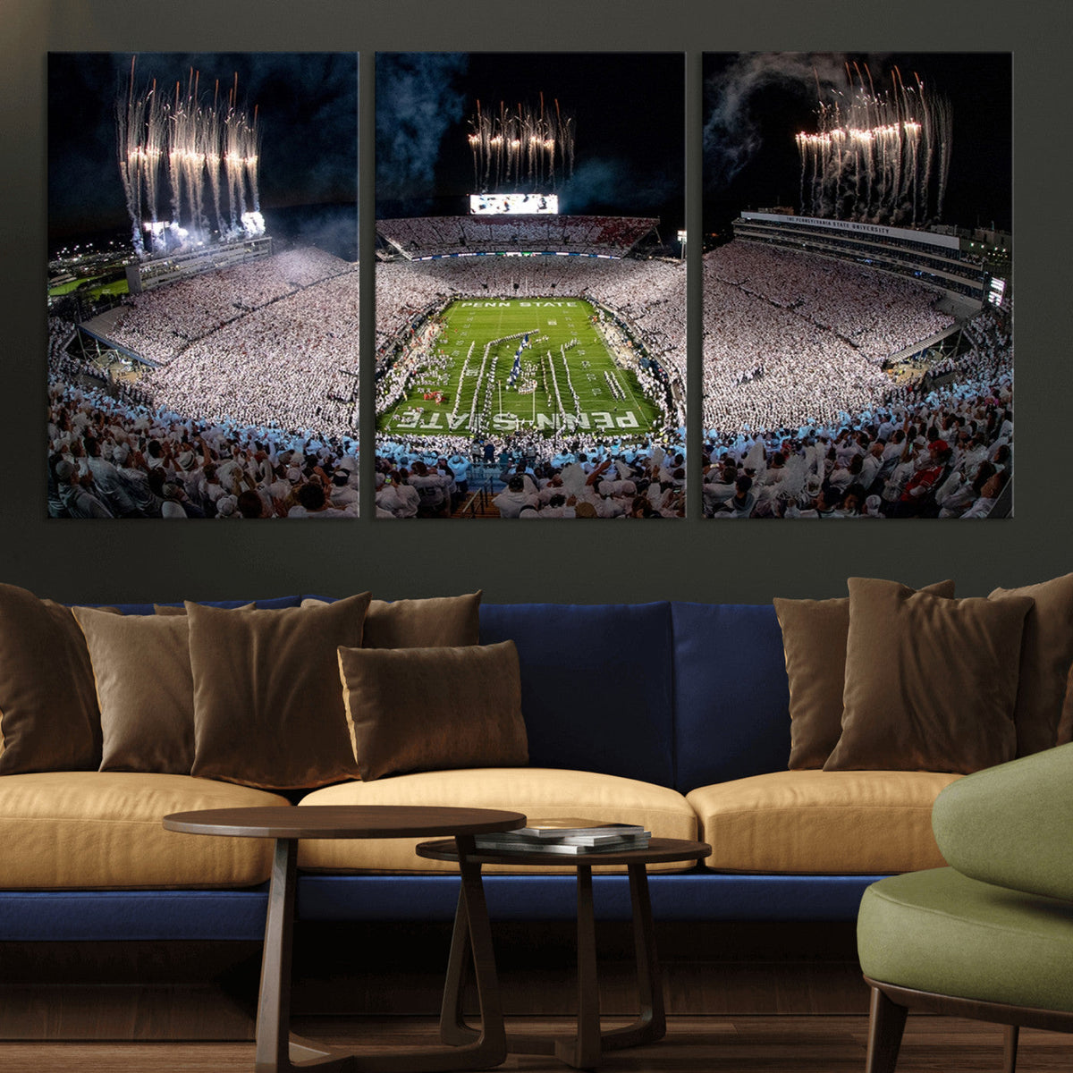 Penn Stadium Football Wall Art Canvas Print, Pennsylvania