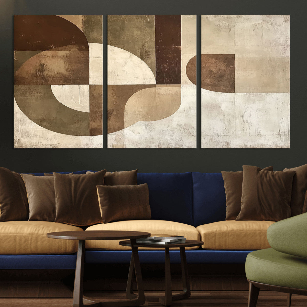 Wabi Sabi Geometric Wall Art | Abstract Modern Minimalist