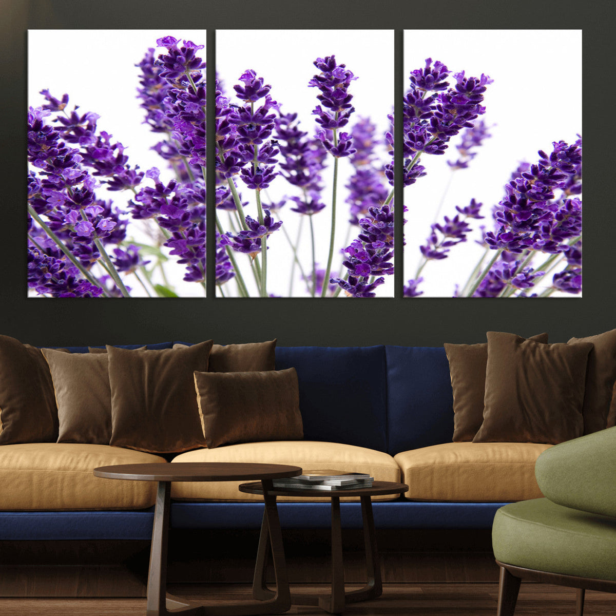 Lavender Flower Wall Art Canvas Print