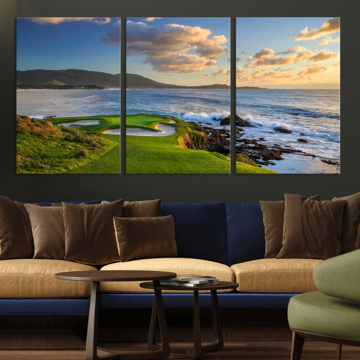 Pebble Beach Golf Links Wall Art Canvas Print – Iconic