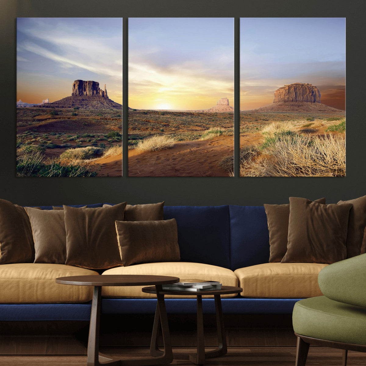 Monument Valley Desert Wall Art Canvas Print, Southwest