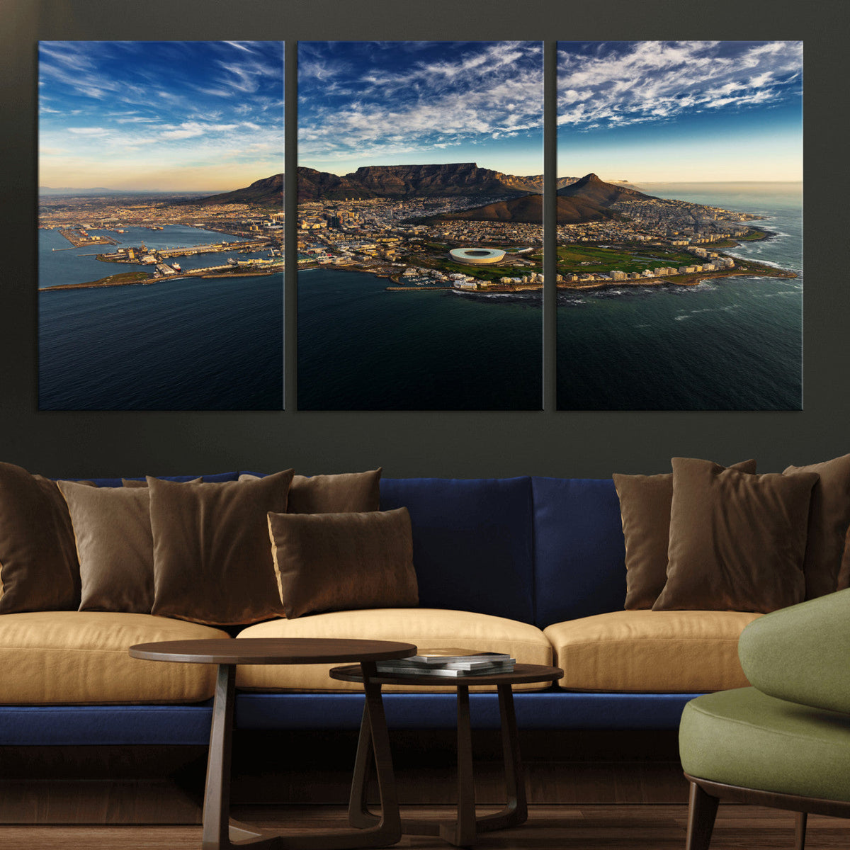 Cape Town Skyline Wall Art Canvas Print – Table Mountain