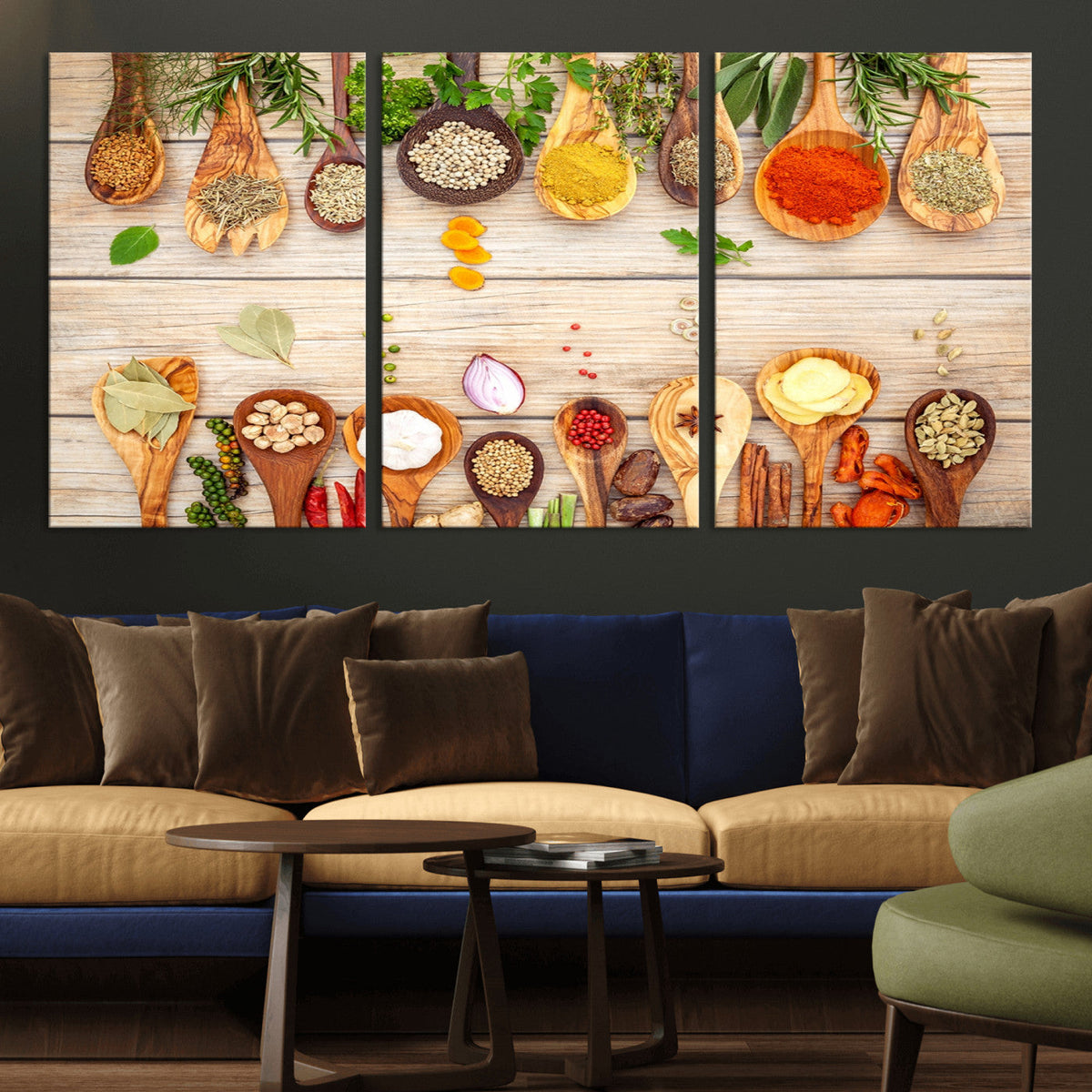 Kitchen Spice on the Table Wall Art, Kitchen Spice Wall Art