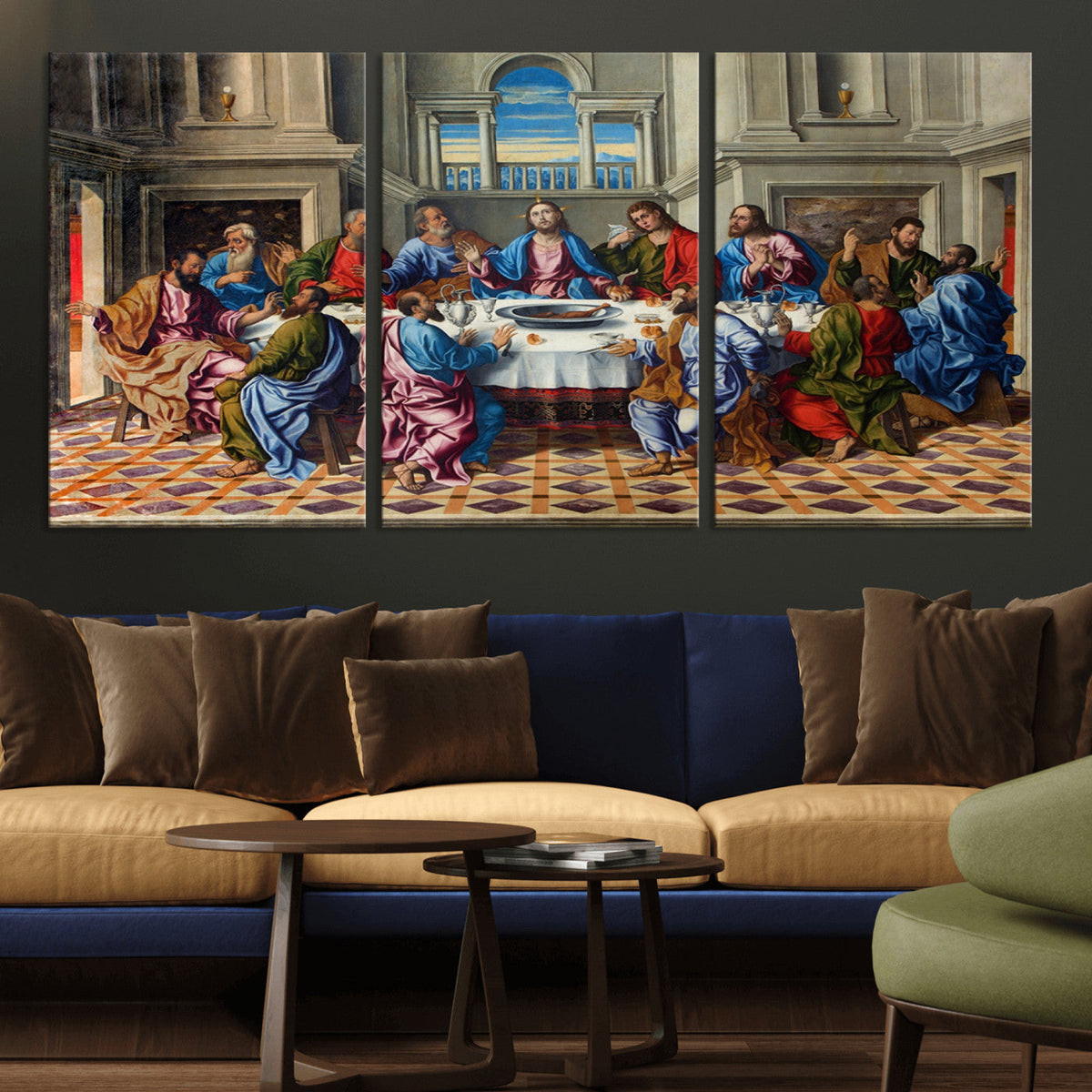 The Last Supper Multi Panel Canvas Wall Art
