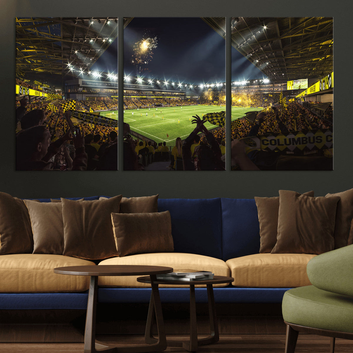 Columbus Crew Soccer Team Print - Columbus Crew Stadium Wall