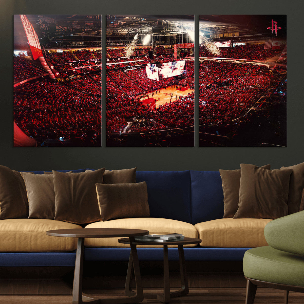 Houston Rockets Basketball Team Print Canvas- Houston Toyota