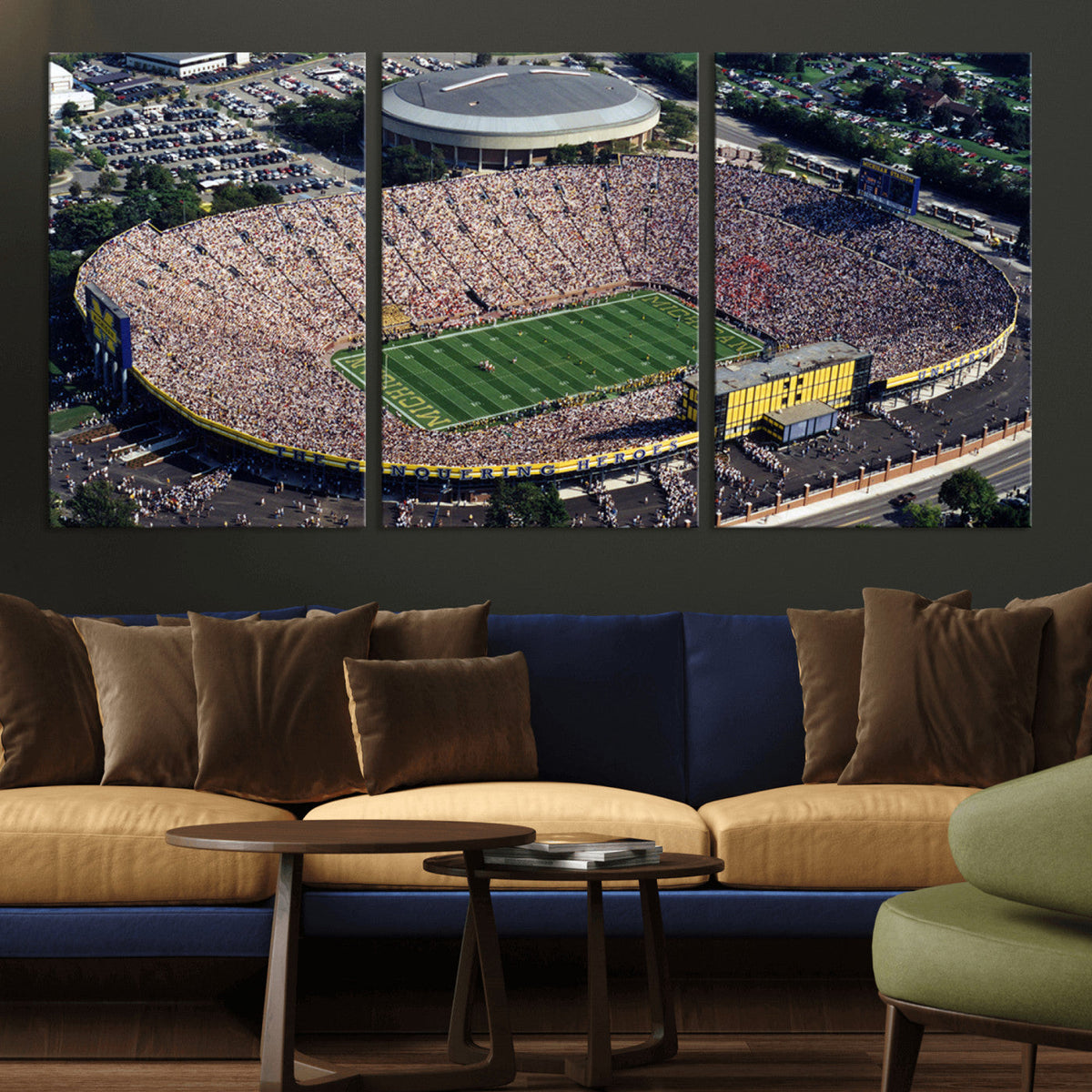 Michigan Wolverines Football Team Print - Ann Arbor Michigan