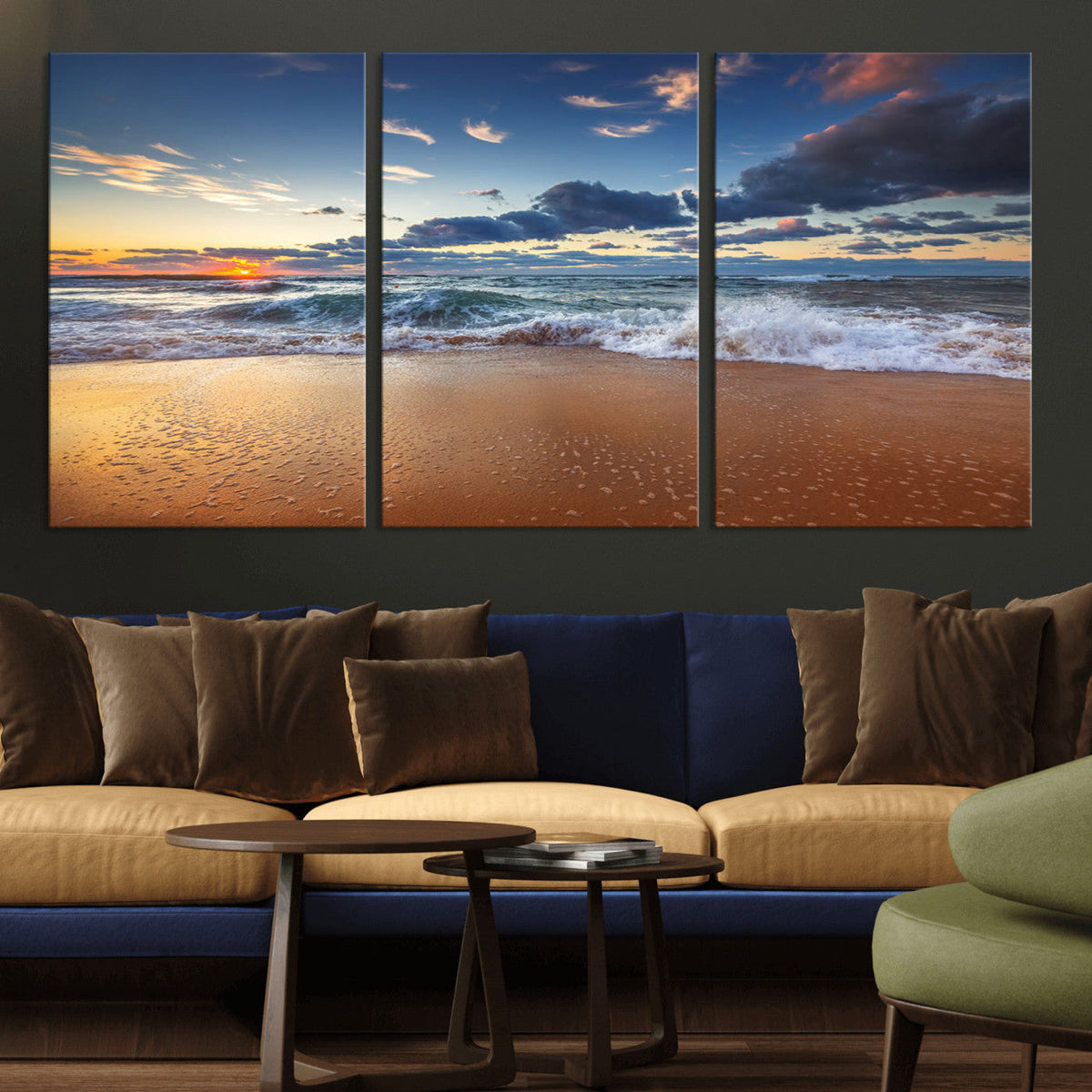 Beach Canvas Wall Art - Coastal Seascape Print for Living