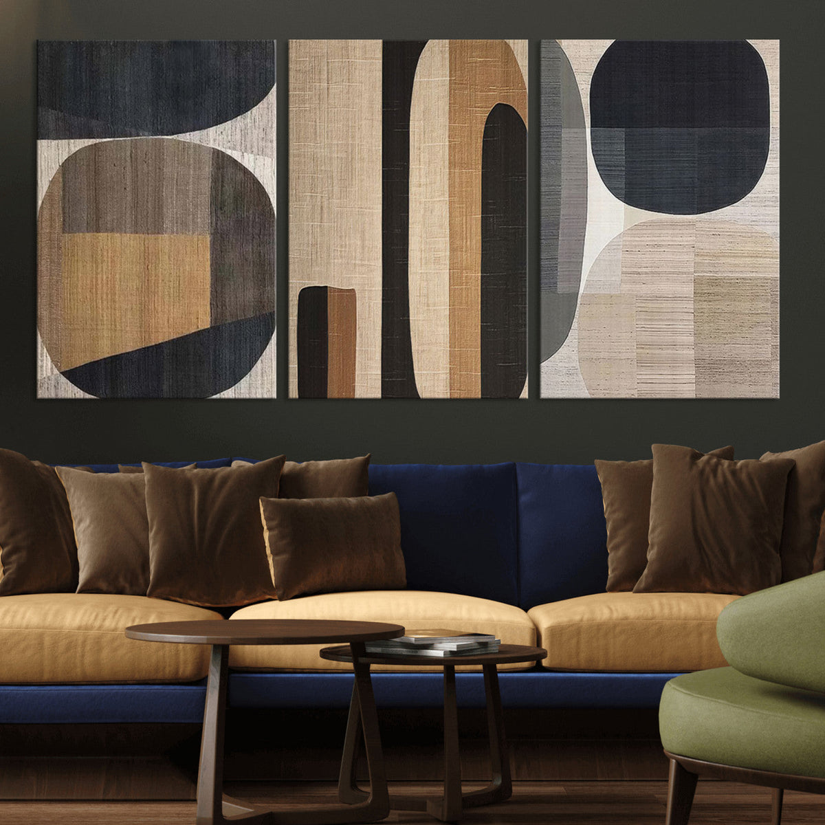 Wabi Sabi Canvas Print - Geometric Abstract Wall Art Canvas