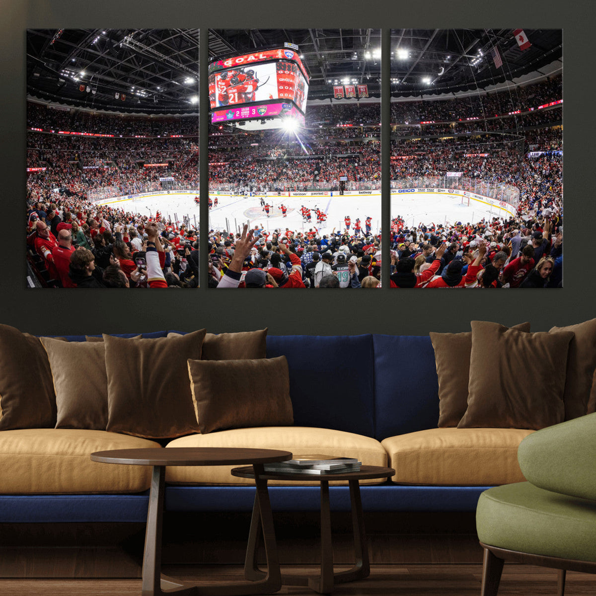 Amerant Bank Arena Wall Art Canvas Print - Basketball Arena