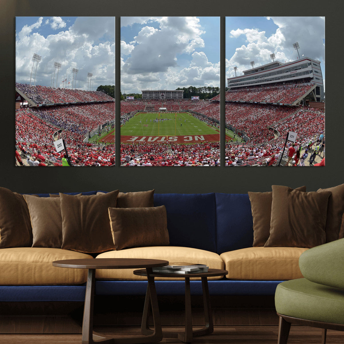 NC State Wolfpack Football Team Print Canvas- Raleigh