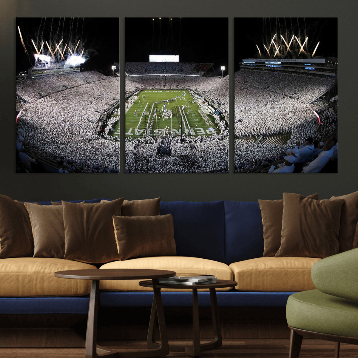 Penn State Beaver Stadium Canvas Wall Art - Nittany Lions