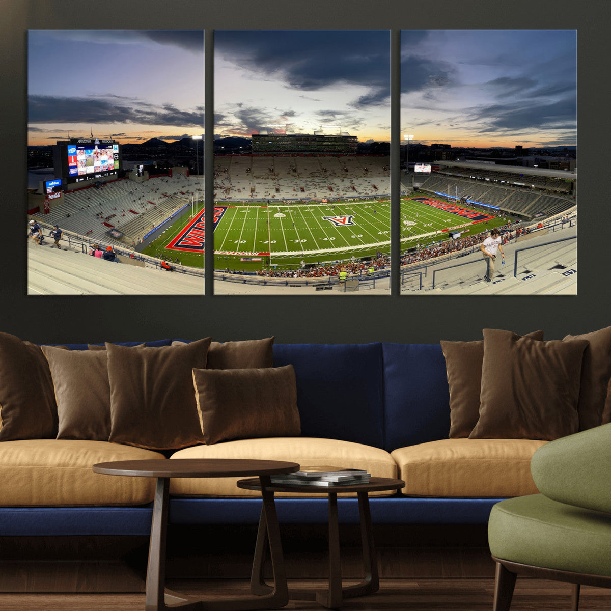 Arizona Wildcats Football Team Print - Tucson Arizona