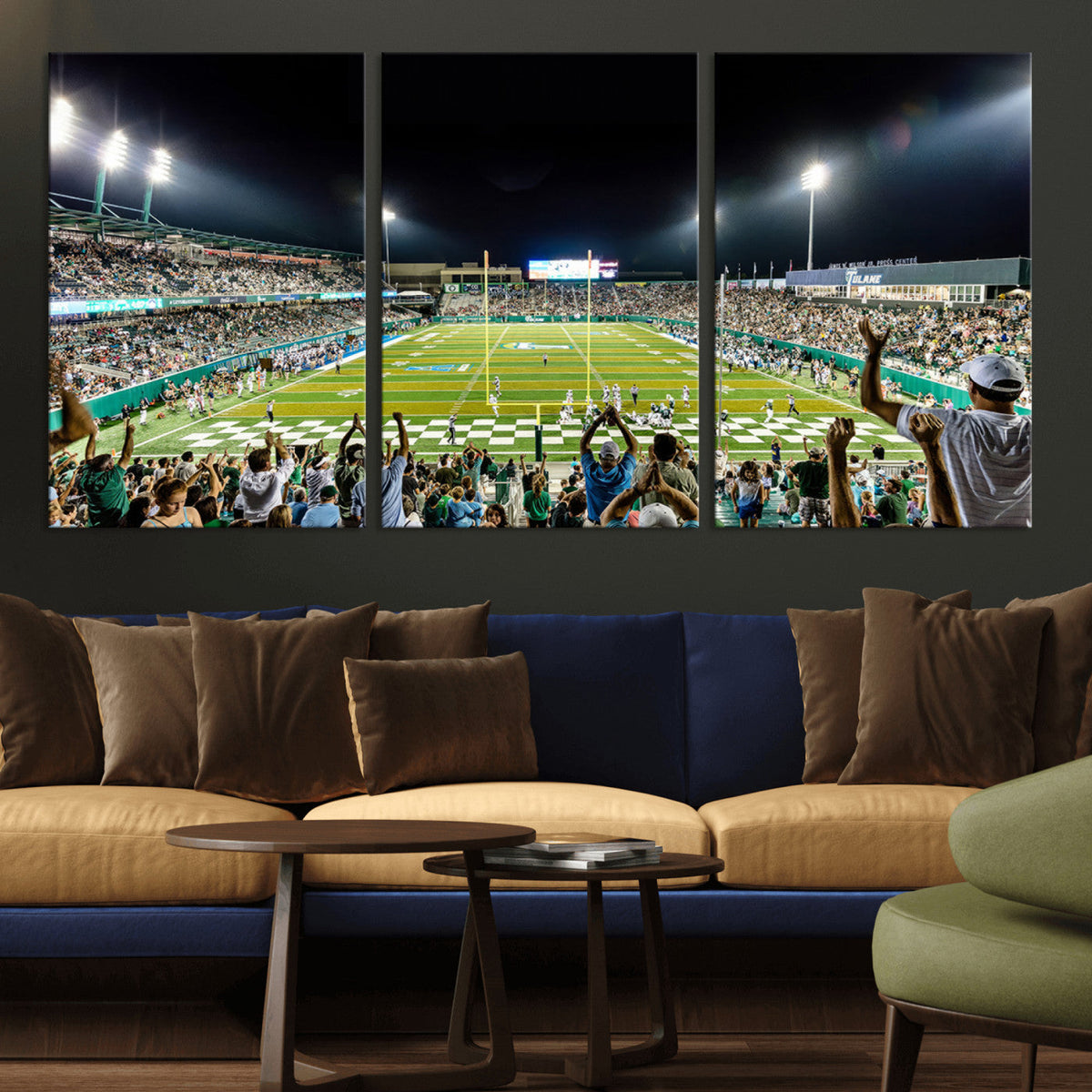 The Tulane University Green Wave Football Team Print - New