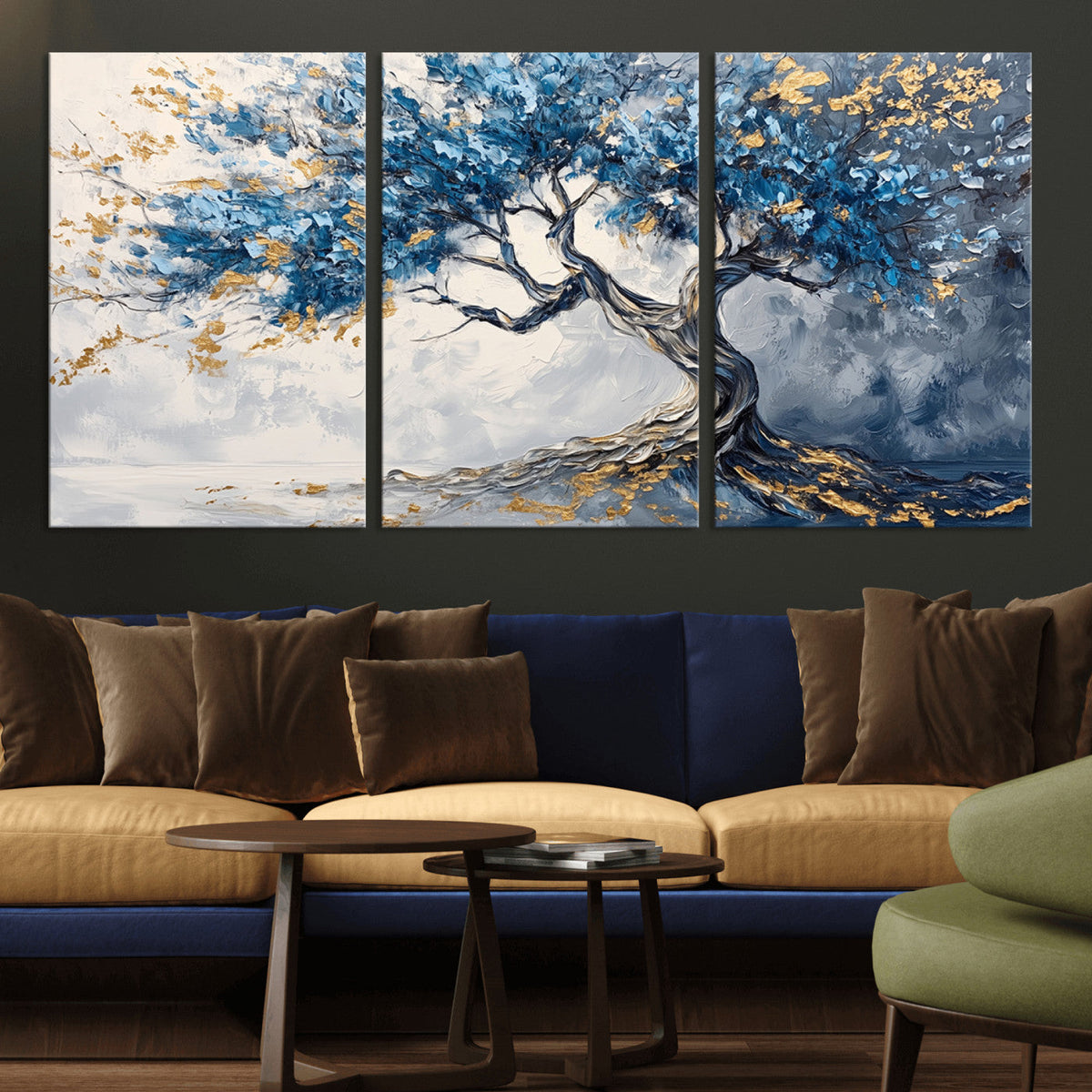 Abstract Tree Painting Canvas Wall Art | Tree of Life