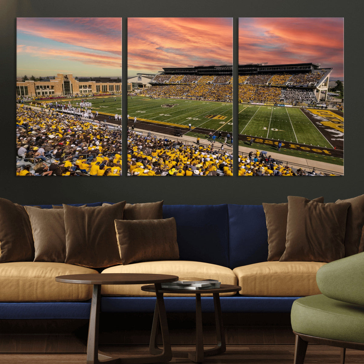 University of Wyoming Cowboys Football Team Print - Laramie
