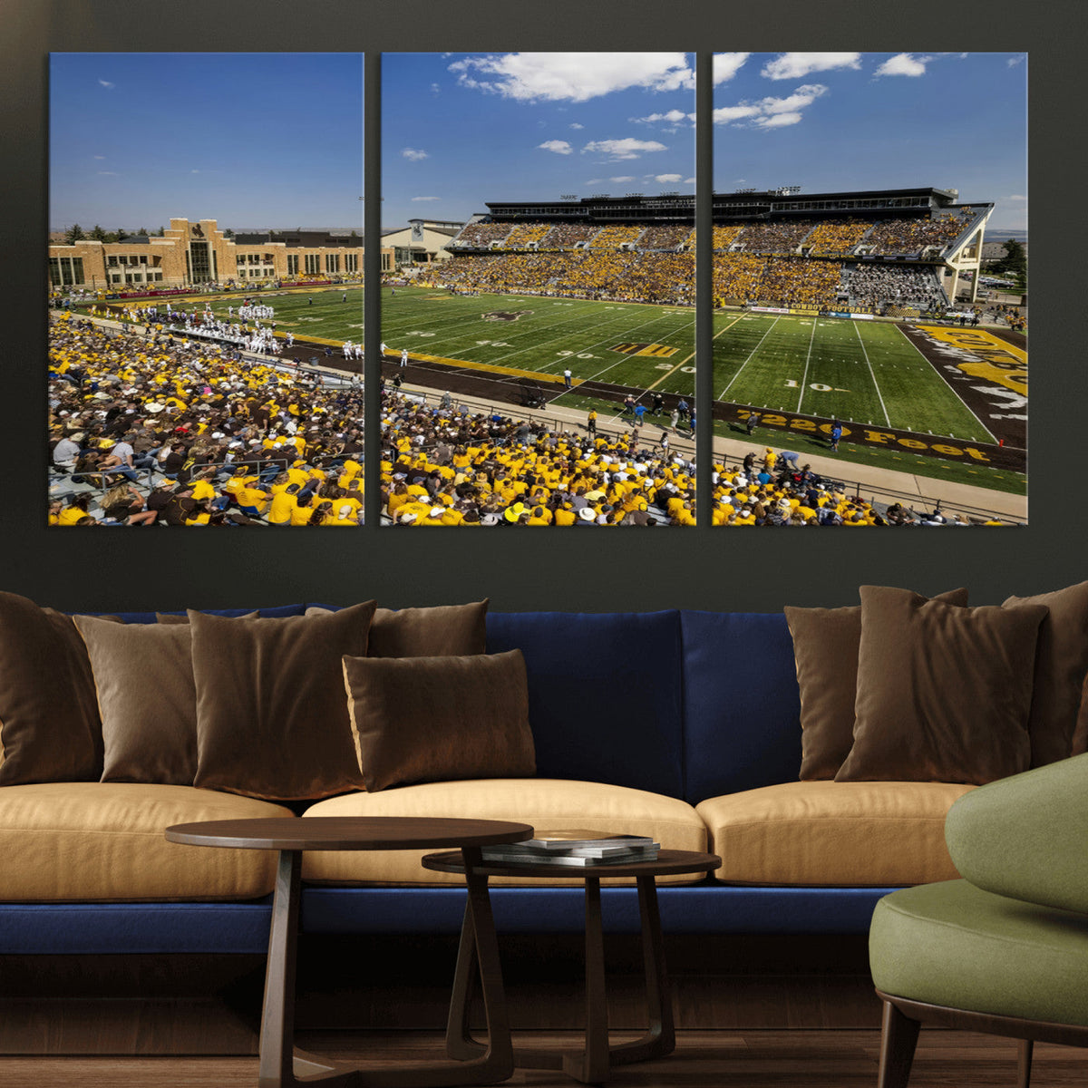 University of Wyoming Cowboys Football Team Print - Laramie