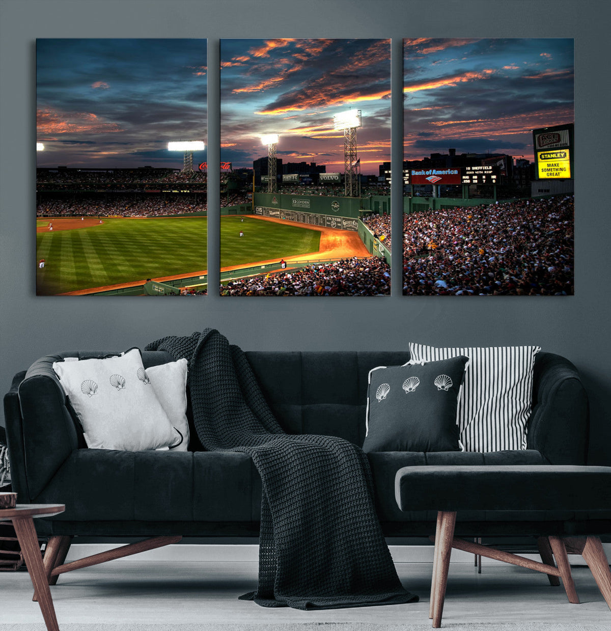 Fenway Park Wall Art Canvas Print | Large Baseball Stadium