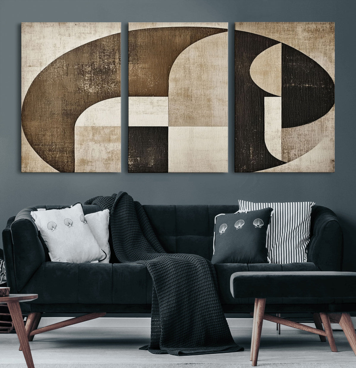 Wabi Sabi Abstract Wall Art | Geometric Modern Minimalist