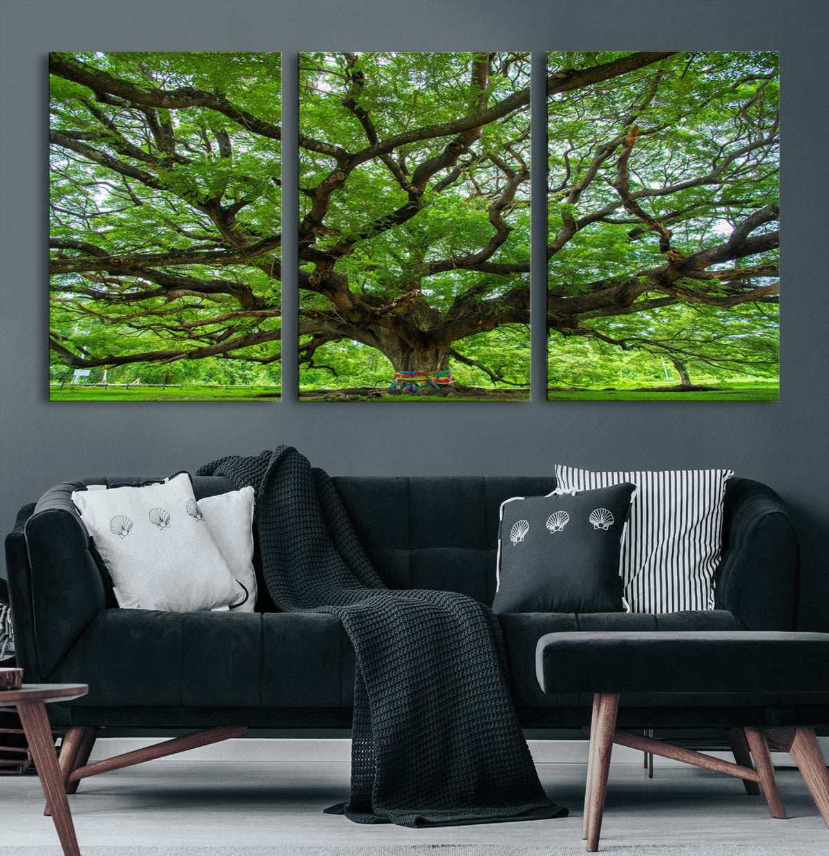 Angel Oak Tree Wall Art Canvas Print – Framed Majestic