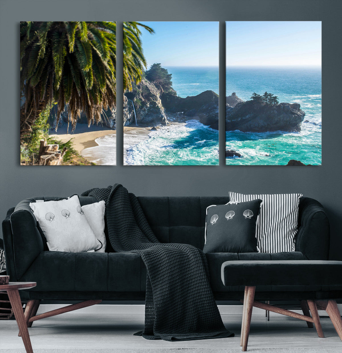 Big Sur Wall Art Canvas Print – Framed California Coastline