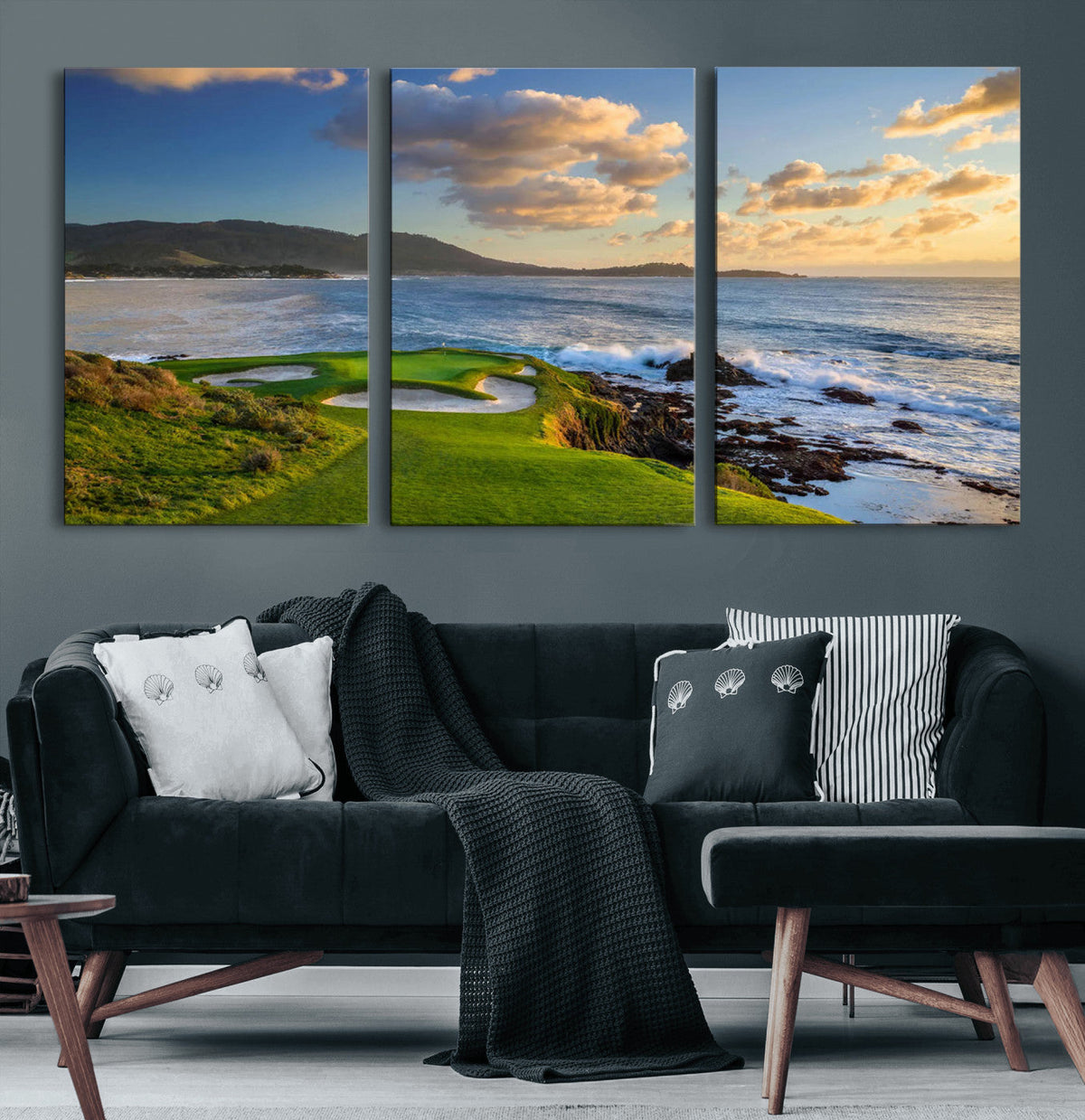 Pebble Beach Golf Links Wall Art Canvas Print – Iconic