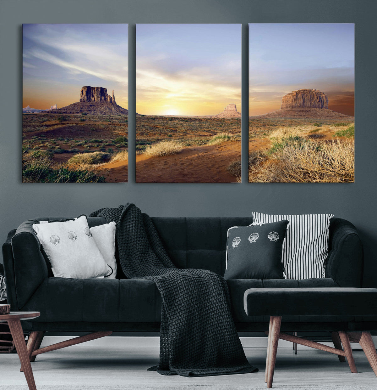 Monument Valley Desert Wall Art Canvas Print, Southwest
