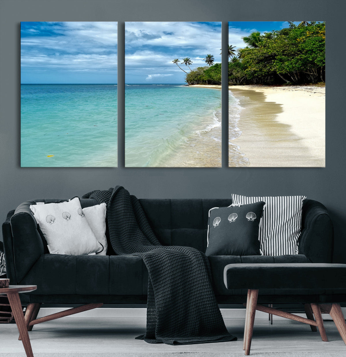 Puerto Rico Beach Paradise Wall Art – Tropical Coastal Print