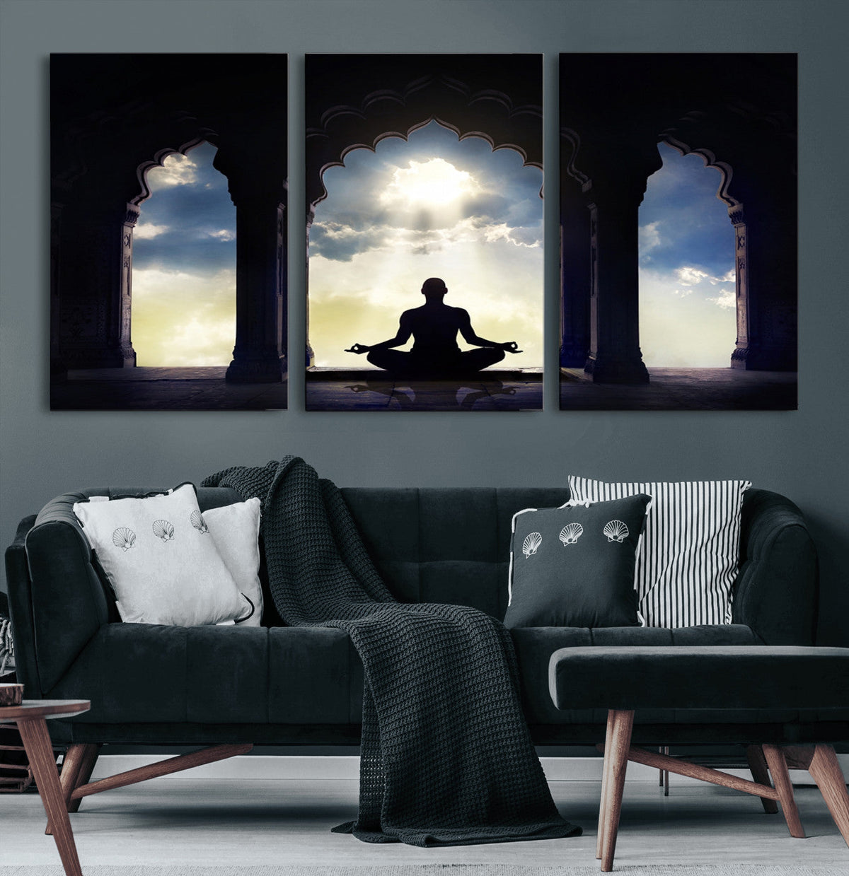 Women and Yoga Wall Art Canvas Print