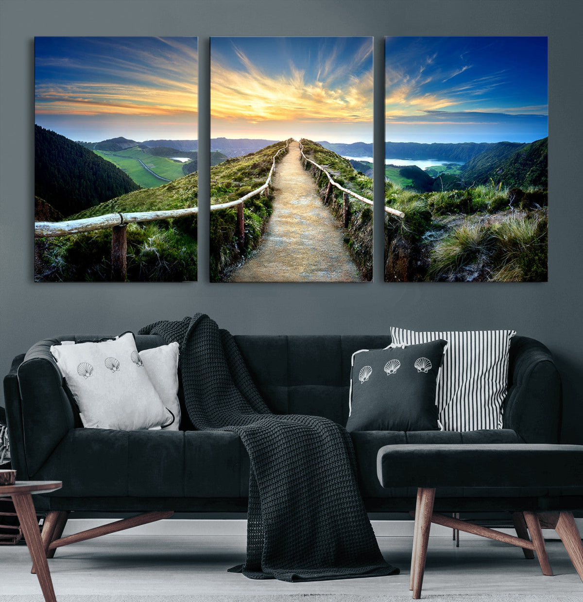 Mountain Landscape Wall Art Canvas Print