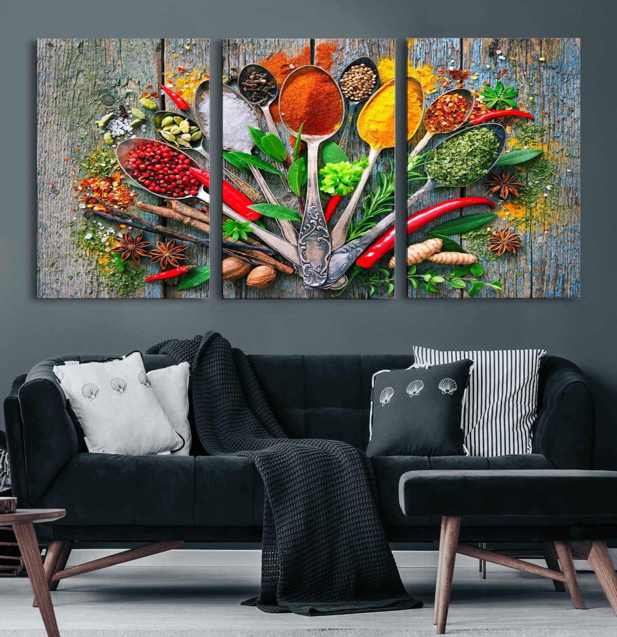 Spoonful of Spices Cooking Wall Art Canvas Print - Vibrant