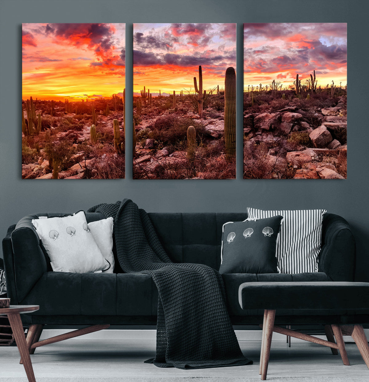 Arizona Desert Print, Western Cowboy Wall Art Print