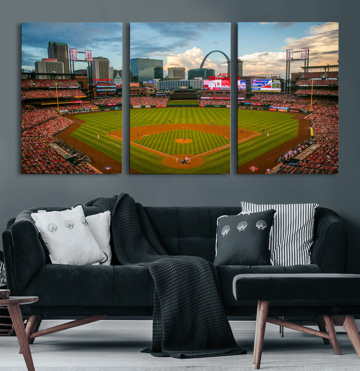St. Louis Cardinals Baseball Team Print - Busch Stadium Wall