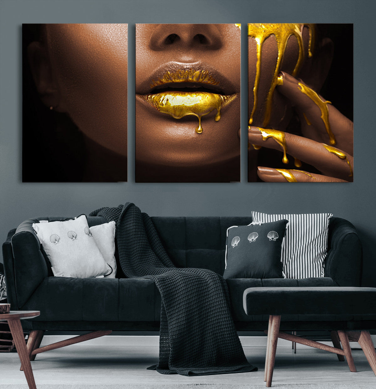 African American Art Black Woman Canvas Print, African Wall