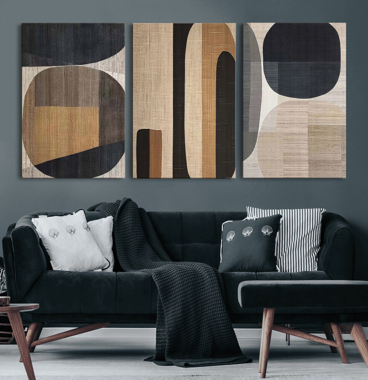 Wabi Sabi Canvas Print - Geometric Abstract Wall Art Canvas