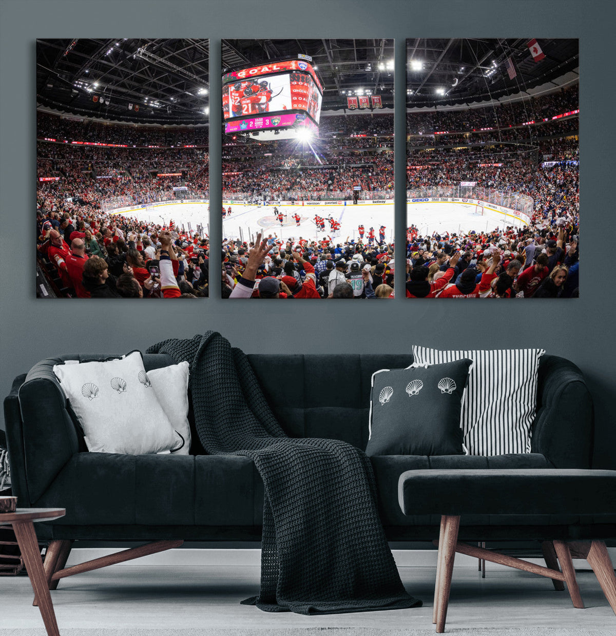 Amerant Bank Arena Wall Art Canvas Print - Basketball Arena