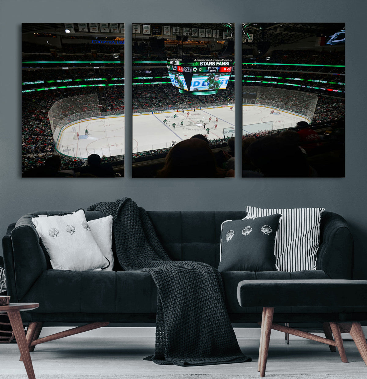 American Airlines Center Dallas Stars Wall Art Canvas Print